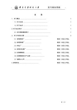 武钢参观实习报告 (2)