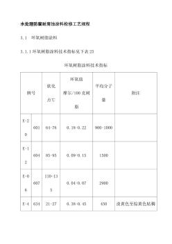 水处理防腐耐腐蚀涂料检修工艺规程