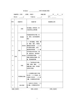 水庫大壩新規(guī)巡查表