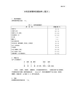 水性反射隔热防腐涂料(配方) (2)