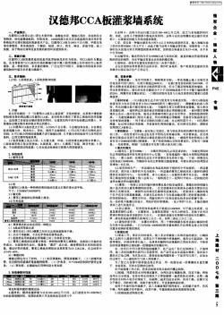 汉德邦CCA板灌浆墙系统