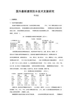 #國外最新建筑防水技術發(fā)展研究報告