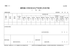 1-1-建筑施工項目安全生產(chǎn)標準化月自評表
