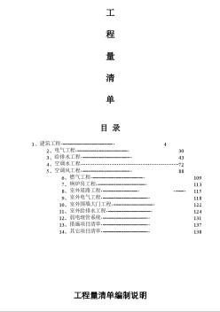 某市眼科医院迁建改建项目分部分项工程量清单（招标）