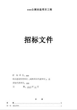 [广东]公厕改造项目工程招标文件（74页）