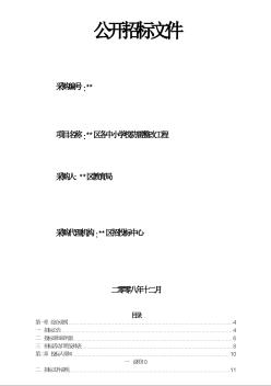 某区各中小学校防雷整改工程招标文件