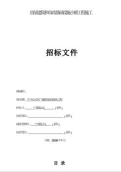 某中心片区广场路市政及排水工程招标文件