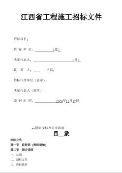 某工業(yè)園區(qū)某大道及排水系統(tǒng)工程施工招標(biāo)文件