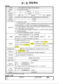 某堤防工程及堰壩工程施工監(jiān)理招標(biāo)文件