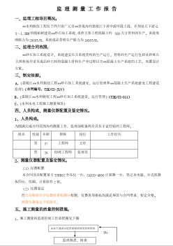 四川廣元某水利工程測量監(jiān)理工作報告