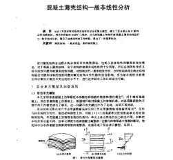 混凝土薄殼結(jié)構(gòu)一般非線性分析