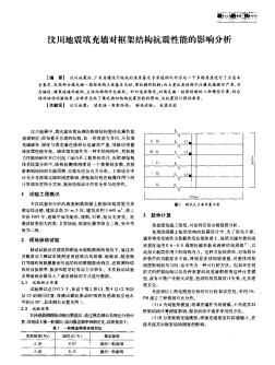 汶川地震填充墻對框架結(jié)構(gòu)抗震性能的影響分析