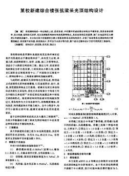 某校新建综合楼张弦梁采光顶结构设计