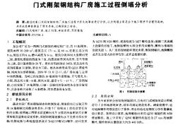 门式刚架钢结构厂房施工过程倒塌分析