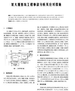 某大厦基坑工程事故分析及应对措施