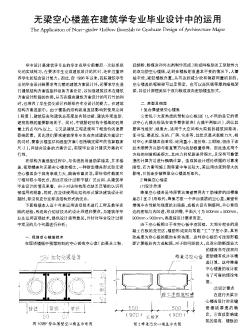 无梁空心楼盖在建筑学专业毕业设计中的运用