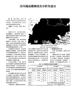 汶川地震樓梯震害分析及建議