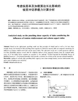 考虑纵筋率及加载面边长比影响的板受冲切承载力计算分析