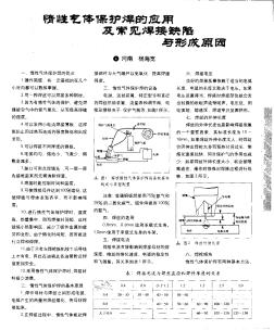 惰性氣體保護(hù)焊的應(yīng)用及常見焊接缺陷與形成原因