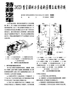 特种汽车2452D型空调制冷系统的原理及故障诊断