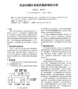 风量对制冷系统性能影响的分析