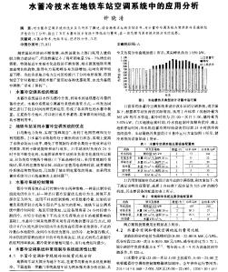 水蓄冷技术在地铁车站空调系统中的应用分析