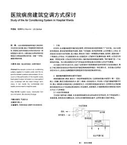 医院病房建筑空调方式探讨