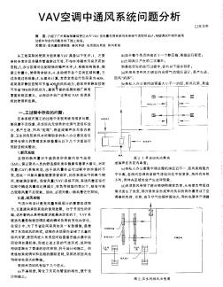 VAV空調(diào)中通風(fēng)系統(tǒng)問(wèn)題分析