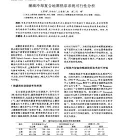 辅助冷却复合地源热泵系统可行性分析