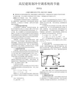 高層建筑制冷空調系統(tǒng)的節(jié)能