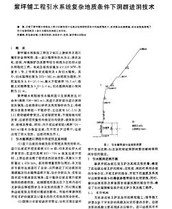 紫坪铺工程引水系统复杂地质条件下洞群进洞技术