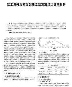 庫水位升降對某均質(zhì)土壩壩坡穩(wěn)定影響分析