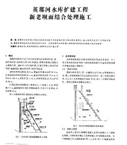 英那河水库扩建工程新老坝面结合处理施工