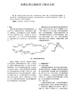 西藏扎墨公路病害与整治分析