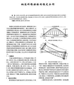 钢箱斜跨拱桥的稳定分析