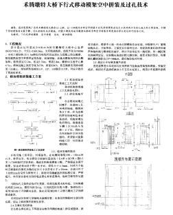 禾腾墩特大桥下行式移动模架空中拼装及过孔技术