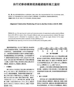 自行式移動(dòng)模架現(xiàn)澆箱梁線形施工監(jiān)控