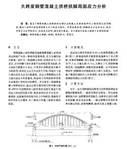 大跨度钢管混凝土拱桥拱脚局部应力分析