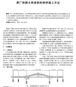 贵广铁路大跨度钢桁拱桥施工方法