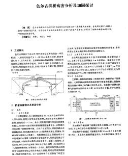 色爾古拱橋病害分析及加固探討