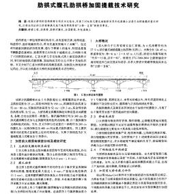 肋拱式腹孔肋拱橋加固提載技術(shù)研究