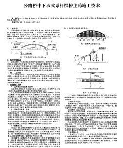 公路橋中下承式系桿拱橋主跨施工技術(shù)