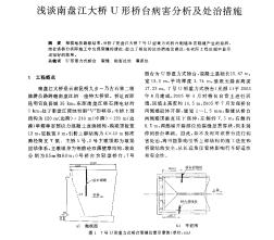 浅谈南盘江大桥U形桥台病害分析及处治措施