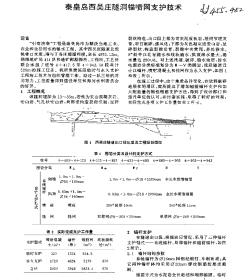 秦皇岛西吴庄隧洞锚喷网支护技术