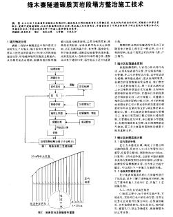 绿木寨隧道碳质页岩段塌方整治施工技术