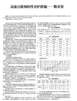 高速公路预防性养护措施——微表处