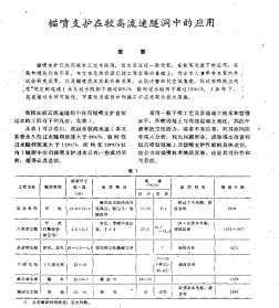 锚喷反护在较高流速隧洞中的应用