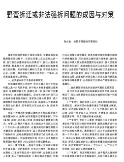野蛮拆迁或非法强拆问题的成因与对策