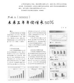 万科A未来三年年均增长50%