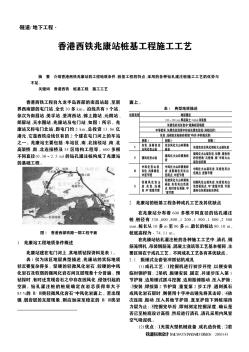 香港西铁兆康站桩基工程施工工艺